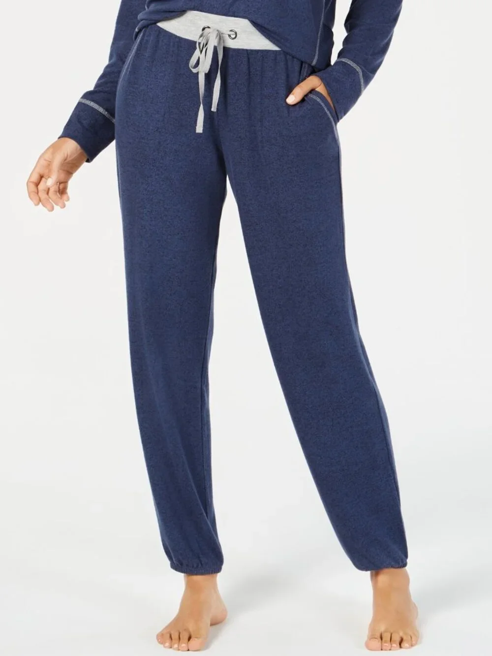 Alfani Womens Brushed Hacci Knit Pajama Pants